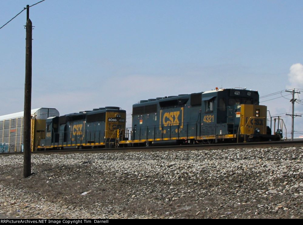 CSX 4321, 4046 shifting